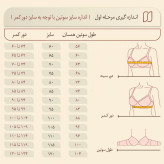سوتین زنانه زیوس کاپ B، لیفت کننده، پوشش دهنده پهلو و سینه، بدون فنر، سایزبزرگ