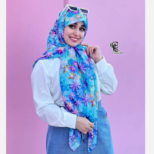 روسری نخ کاستوم طرح بارلین