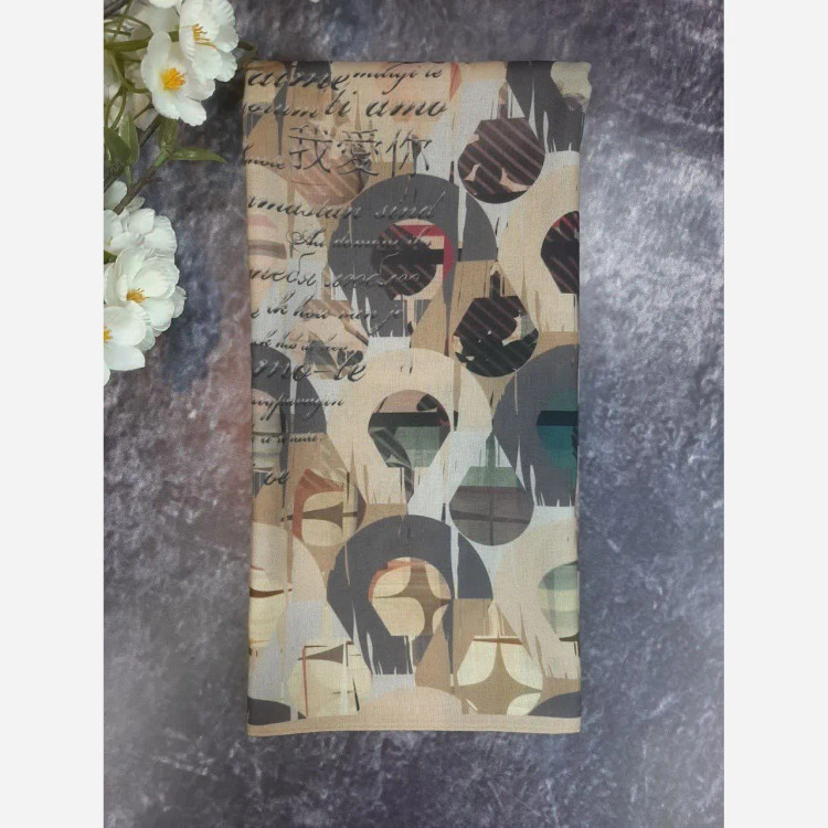 روسری نخی زنانه طرح رِسپینا سیتو قواره بزرگ 140 سانتیمتر