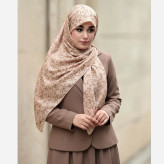 روسری طرح سوگند نخی قواره متوسط ریز نقش مناسب زیر چادر