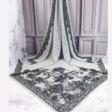 شال و روسری گیپور چاپی دورو طرح دار زنانه شیک مجلسی