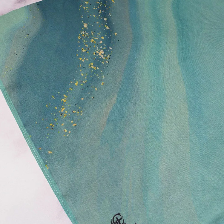 شال و روسری طرح رزین صورتی یاسی و طوسی زنانه نخ کاستوم سیتو چرخ دوز