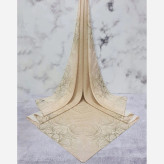 شال نخی طرح ندا قواره بزرگ 140 سانتیمتر زنانه شیک و لطیف