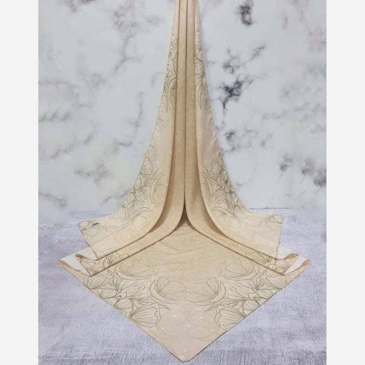 شال نخی طرح ندا قواره بزرگ 140 سانتیمتر زنانه شیک و لطیف