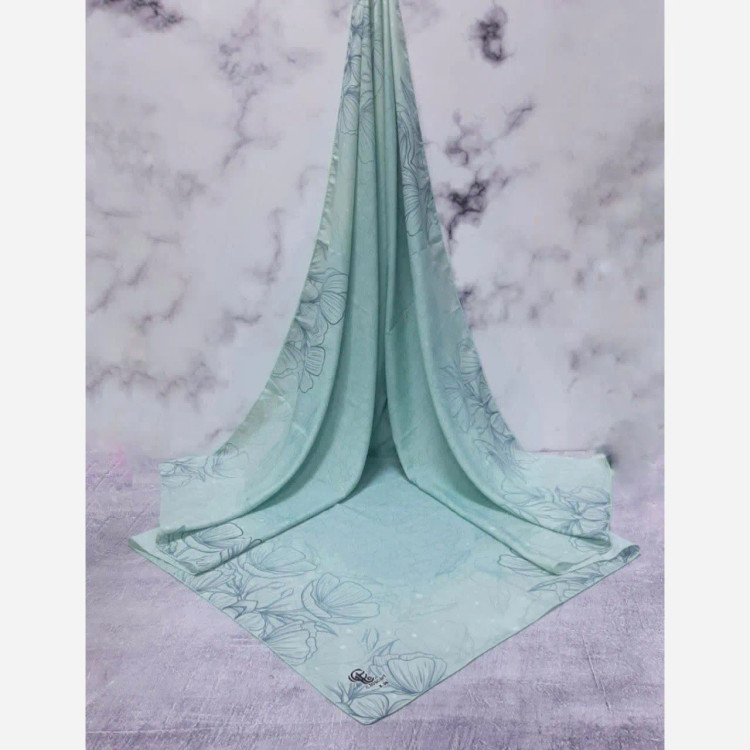 شال نخی طرح ندا قواره بزرگ 140 سانتیمتر زنانه شیک و لطیف