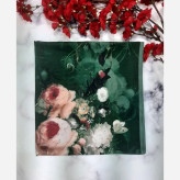 روسری نخی طرح گلدار سایز بزرگ 140x140 - طرح مریم سیتو