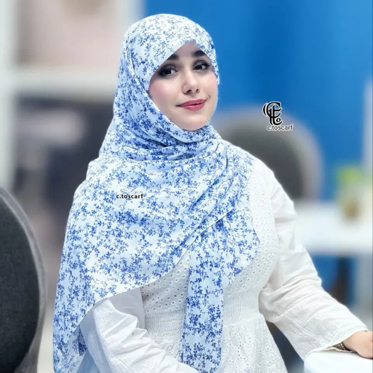 شال و روسری طرح دار نخ کاستوم سایز 140 زنانه | طرح سوگند