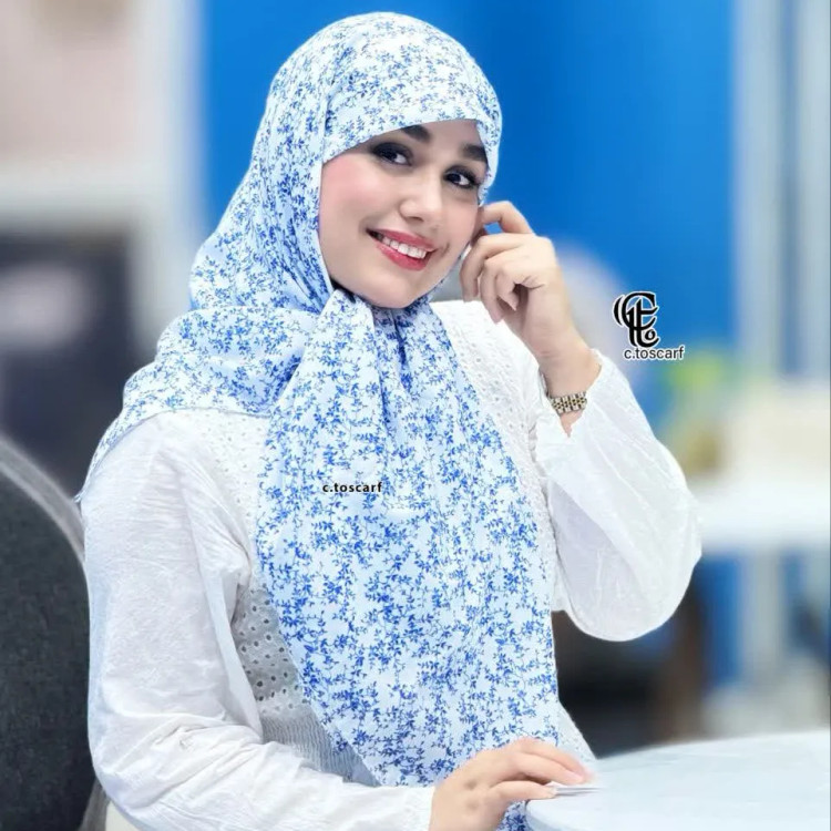 شال و روسری طرح دار نخ کاستوم سایز 140 زنانه | طرح سوگند