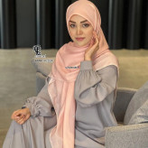 روسری طرح صدف سه بعدی قواره بزرگ 140 نخ کاستوم سیتو دور چرخ دوز