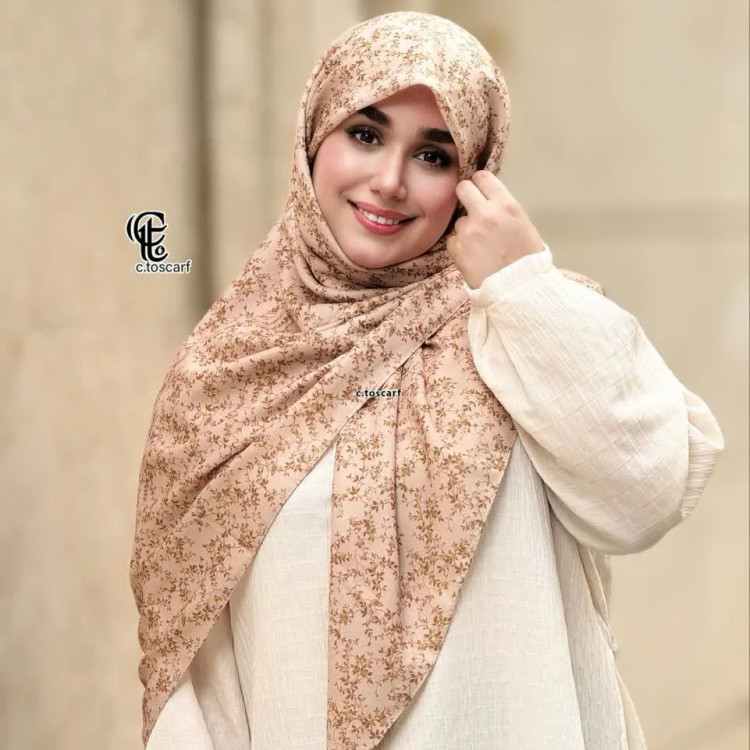 شال و روسری طرح دار نخ کاستوم سایز 140 زنانه | طرح سوگند