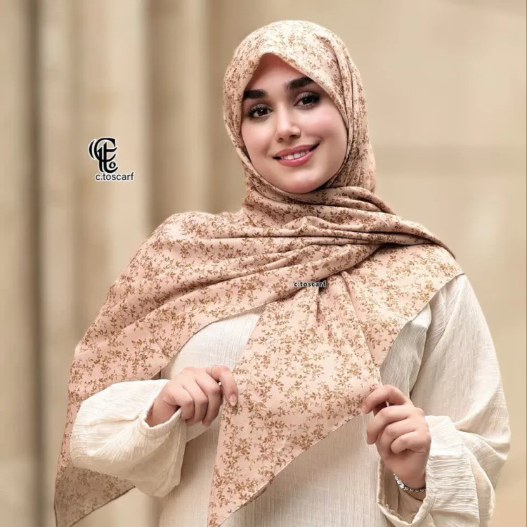 شال و روسری طرح دار نخ کاستوم سایز 140 زنانه | طرح سوگند