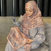 روسری نخی طرح ساناز قواره بزرگ 140 سانتیمتر شیک و خاص