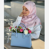 شال و روسری طرح تبسم نخ کاستوم سیتو قواره بزرگ 140 سانتیمتر گلدار شیک