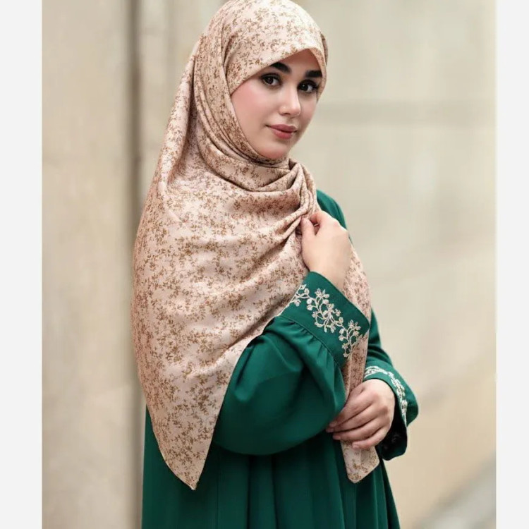 شال و روسری طرح دار نخ کاستوم سایز 140 زنانه | طرح سوگند