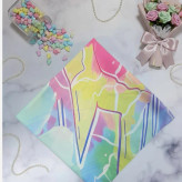 شال نخی کاستوم طرح دار رنگی زنانه - عرض 70 طول 2 متر