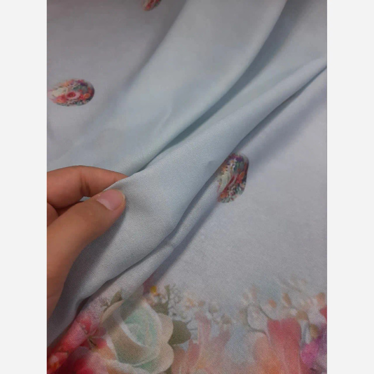 شال و روسری طرح تبسم نخ کاستوم سیتو قواره بزرگ 140 سانتیمتر گلدار شیک