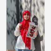 شال و روسری طرح قاصدک نخ کاستوم سیتو قواره بزرگ 140 سانتیمتر