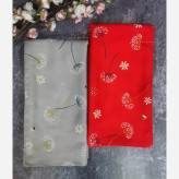 شال و روسری طرح قاصدک نخ کاستوم سیتو قواره بزرگ 140 سانتیمتر