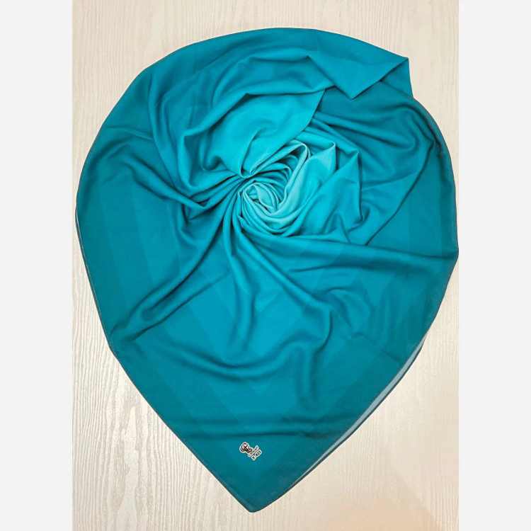 روسری طرح طیفی پله ای سایز 140 نخ کاستوم سی تو چرخ دوز