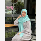 روسری نخی طرح رعنا سایز 140 چرخ دوز زنانه شیک