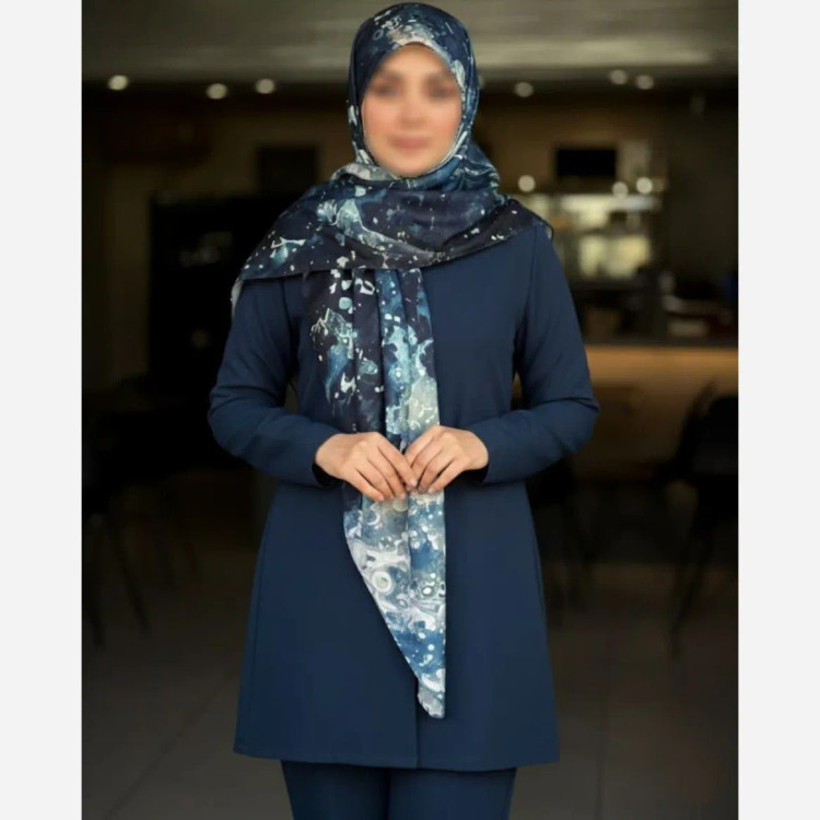 روسری نخ کاستوم طرح زحل