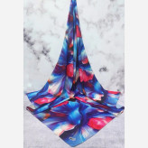 روسری طرح گل و پروانه با رنگ های خاص و جذاب | شال و روسری زنانه