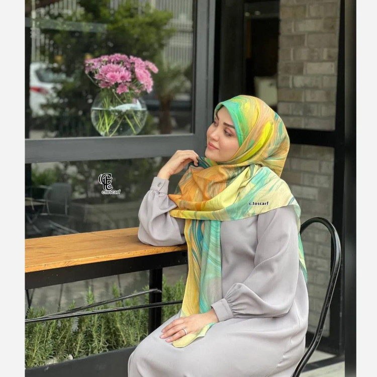 روسری طرح آلما سایز 140 رنگی زنانه