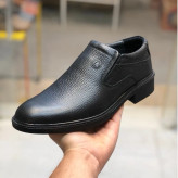 کفش چرم طبیعی مردانه مدل بی بند کلاسیک طبی و راحت کد 123