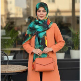 روسری طرح گل و پروانه با رنگ های خاص و جذاب | شال و روسری زنانه