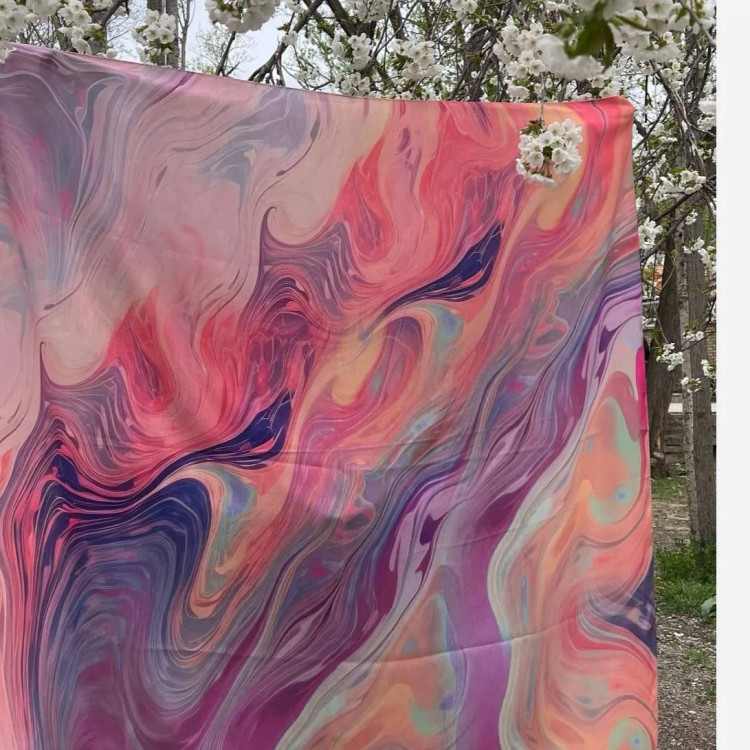 روسری طرح آلما سایز 140 رنگی زنانه