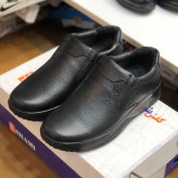 کفش مردانه تمام چرم طبیعی کد 1155 - طبی و راحت - مشکی