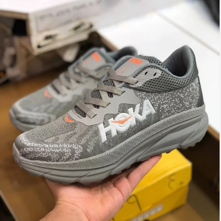 کفش هوکا مردانه زیره الترا رنگ طوسی