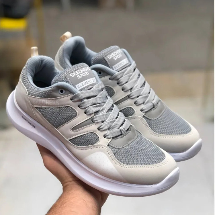 کفش اسکیچزز کونتوم مردانه رنگ طوسی