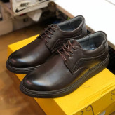 کفش چرم مردانه مدل مارشال سوخته