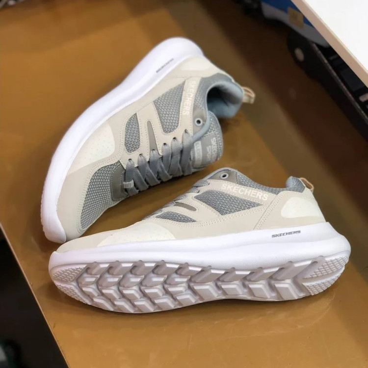 کفش اسکیچزز کونتوم مردانه رنگ طوسی