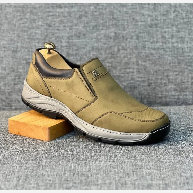 کفش مردانه چرم صنعتی مدل اروند، راحت و بادوام، مناسب پیاده روی و استفاده روزمره