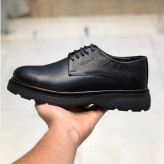 کفش چرم طبیعی مردانه لژدار 4 سانت طبی راحت و شیک