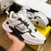 کتونی اسپرت مردانه سفید مشکی، کفش پیاده روی و روزمره، سایز 41 تا 44