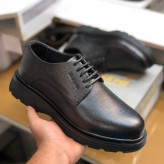 کفش چرم طبیعی مردانه لژدار 4 سانت طبی راحت و شیک