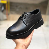 کفش چرم طبیعی مردانه لژدار 4 سانت طبی راحت و شیک