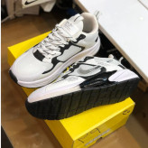 کتونی اسپرت مردانه سفید مشکی، کفش پیاده روی و روزمره، سایز 41 تا 44