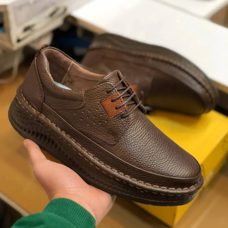 کفش چرم طبیعی مردانه کلارک مدل شیک و راحت کد 150