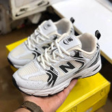 کفش نیو بالانس 530 سفید مشکی زنانه مردانه ورزشی پیاده روی باشگاه