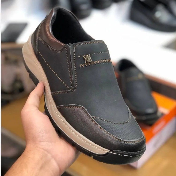 کفش مردانه چرم صنعتی مدل اروند، راحت و بادوام، مناسب پیاده روی و استفاده روزمره