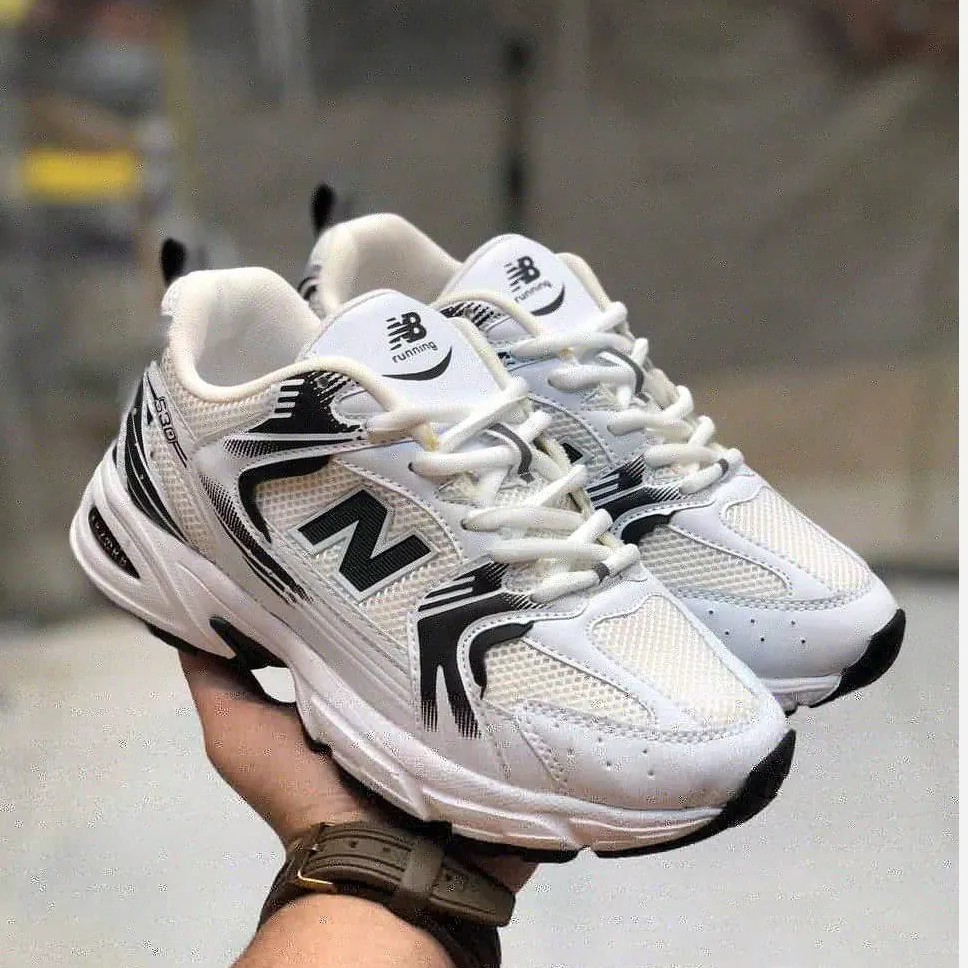 کفش نیو بالانس 530 سفید مشکی زنانه مردانه ورزشی پیاده روی باشگاه