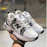 کفش نیو بالانس 530 سفید مشکی زنانه مردانه ورزشی پیاده روی باشگاه