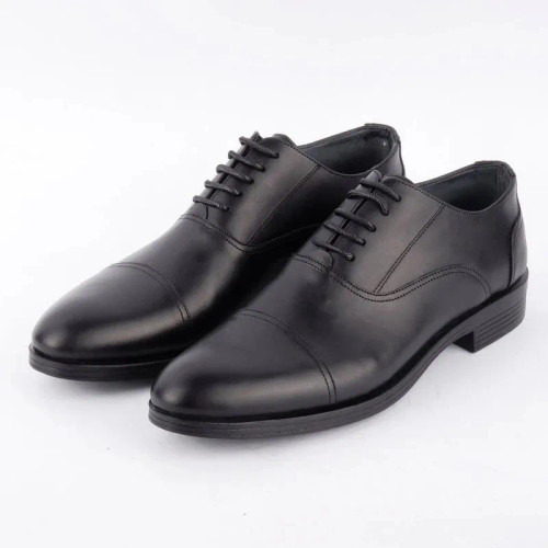 کفش چرم مجلسی مردانه مدل ونیز رنگ مشکی