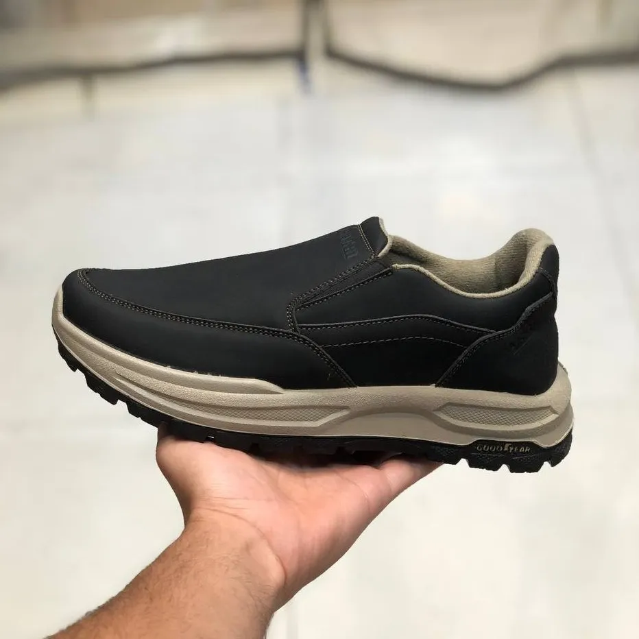 کفش مردانه صبا مدل بیبند چرم طبیعی زیره پیو طبی سبک شیک روزمره