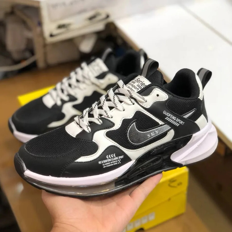 کتونی اسپرت مشکی سفید مردانه و زنانه، کفش راحتی پیاده روی و روزمره