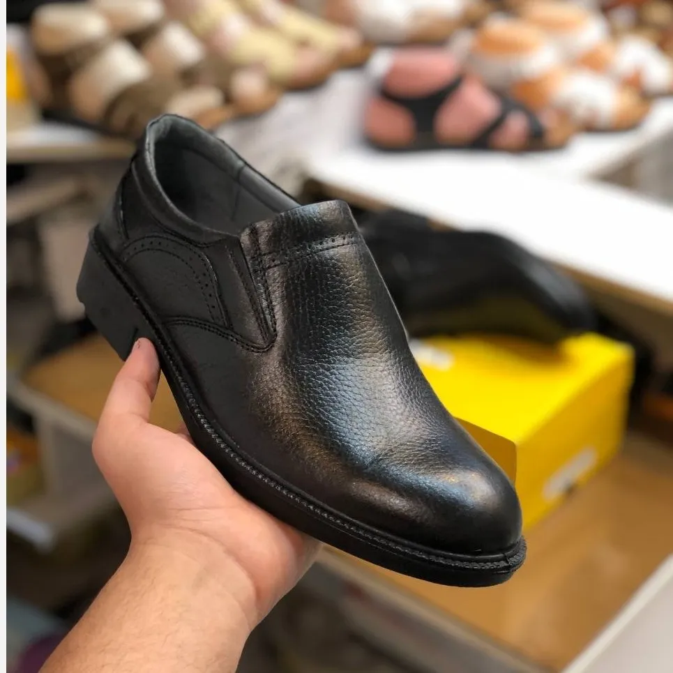 کفش مردانه چرم طبیعی شیک و راحتی روزمره اداری رسمی